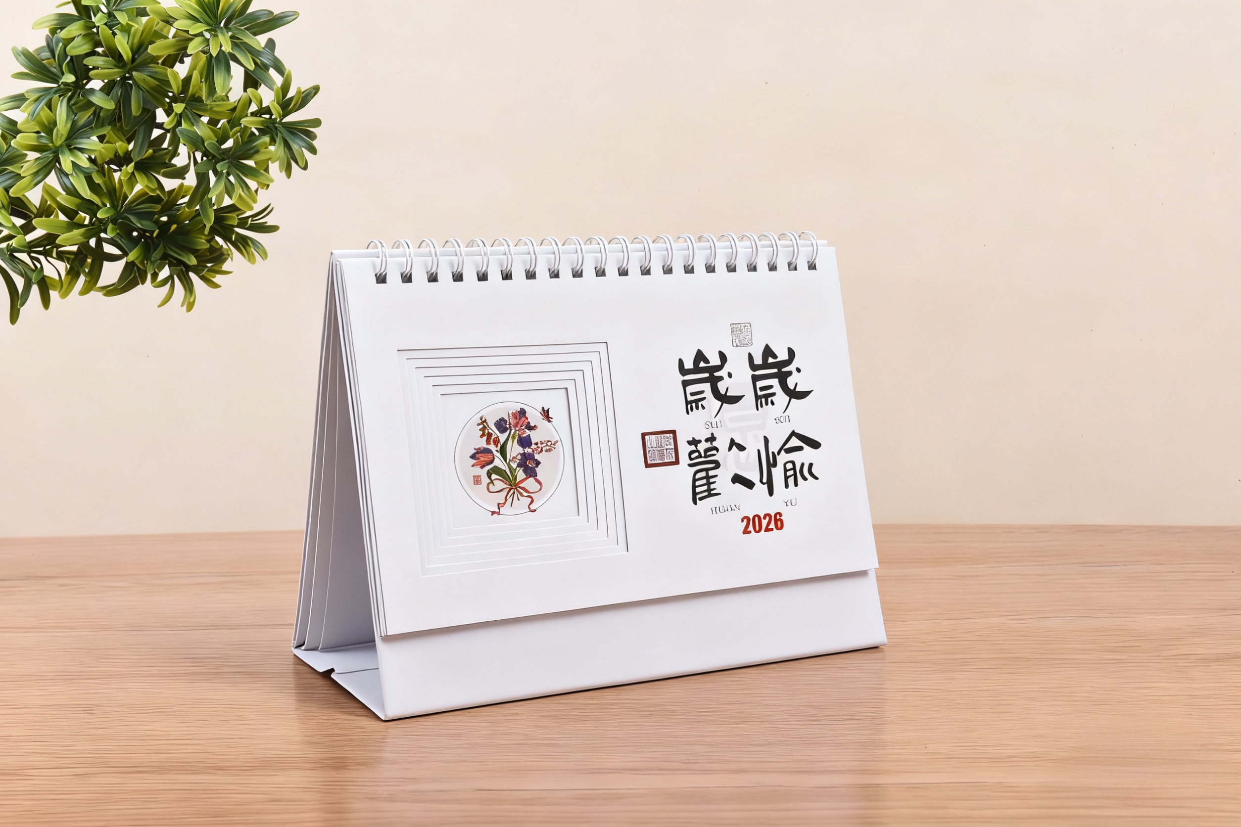 镂空纸架/木架台历